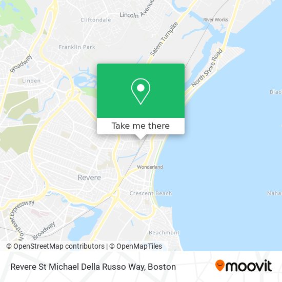 Revere St Michael Della Russo Way map