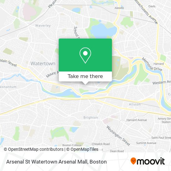 Arsenal St Watertown Arsenal Mall map