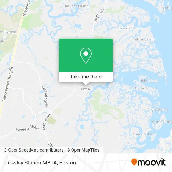 Rowley Station MBTA map