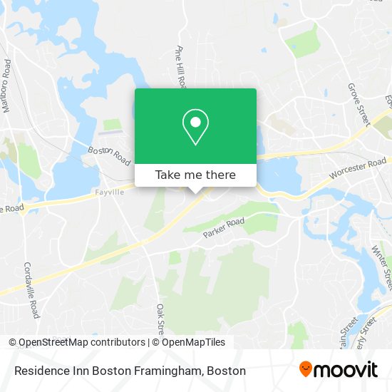 Mapa de Residence Inn Boston Framingham