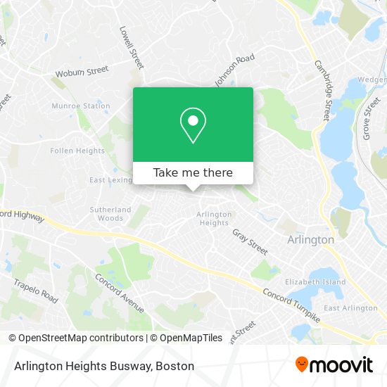 Arlington Heights Busway map