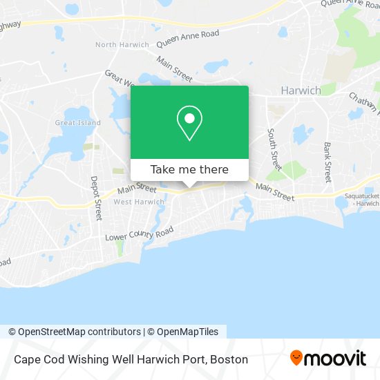 Cape Cod Wishing Well Harwich Port map