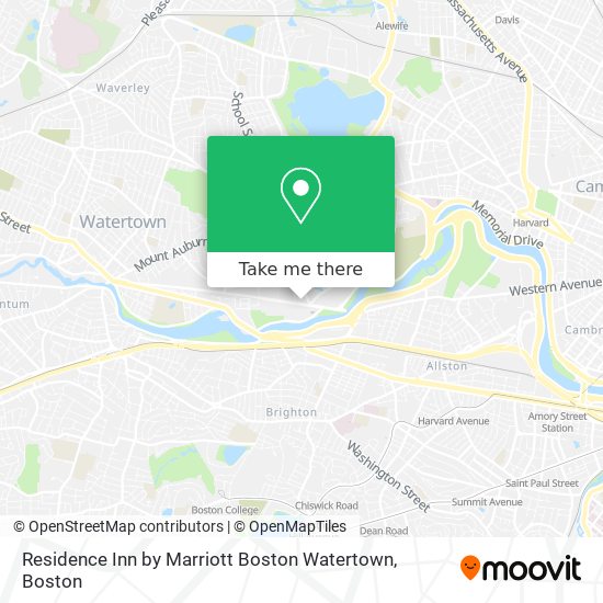 Residence Inn by Marriott Boston Watertown map