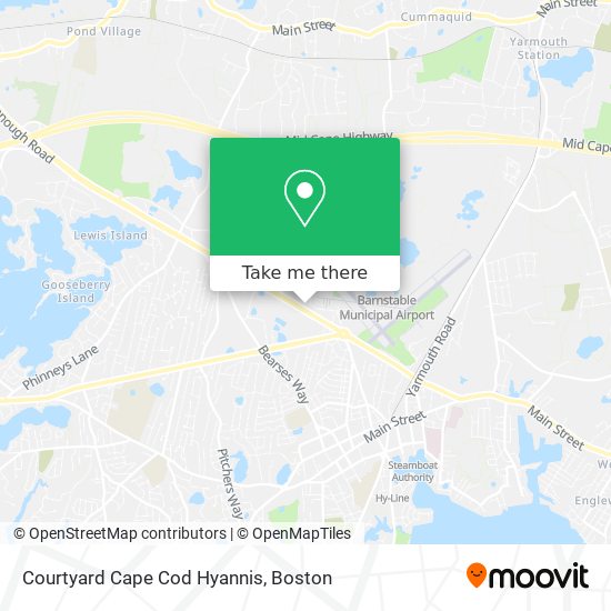 Courtyard Cape Cod Hyannis map