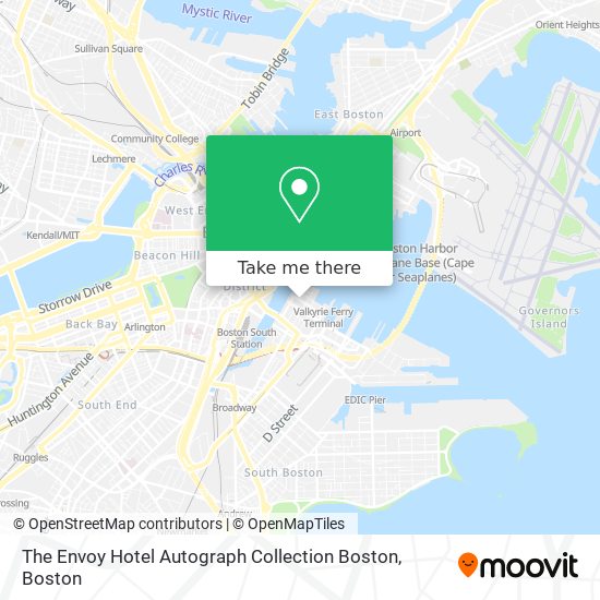 The Envoy Hotel Autograph Collection Boston map