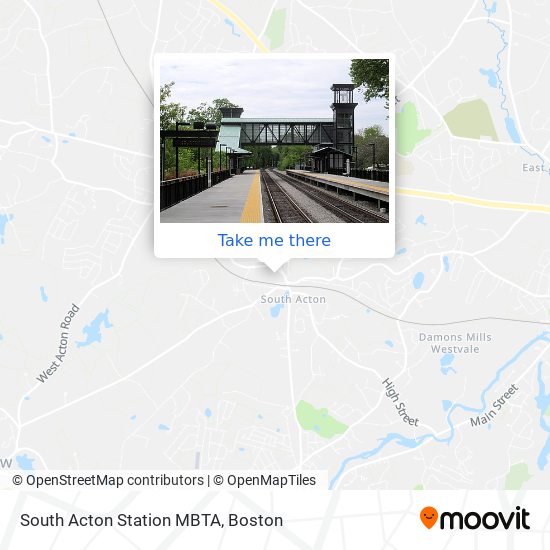 Mapa de South Acton Station MBTA