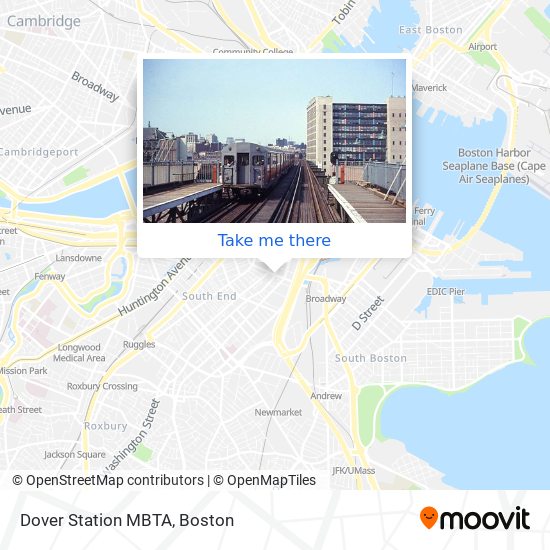 Mapa de Dover Station MBTA