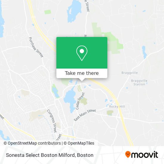 Sonesta Select Boston Milford map