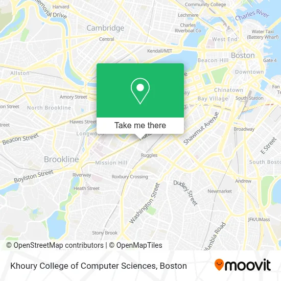 Khoury College of Computer Sciences map
