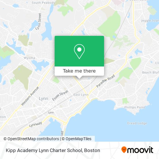 Kipp Academy Lynn Charter School map
