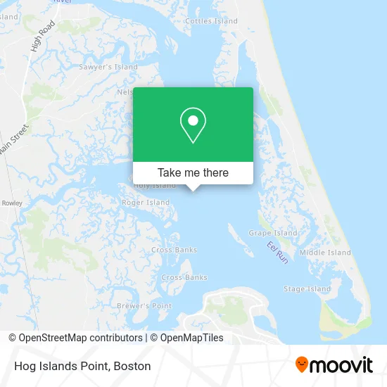 Hog Islands Point map