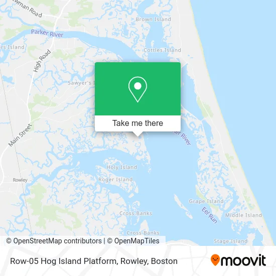 Row-05 Hog Island Platform, Rowley map
