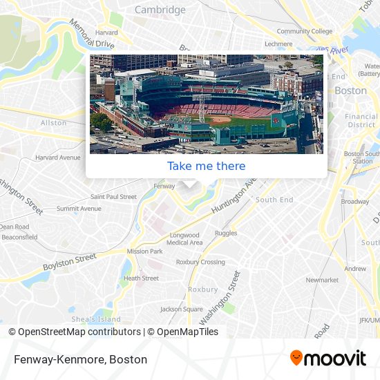 Fenway-Kenmore map