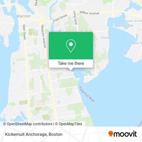 Kickemuit Anchorage map