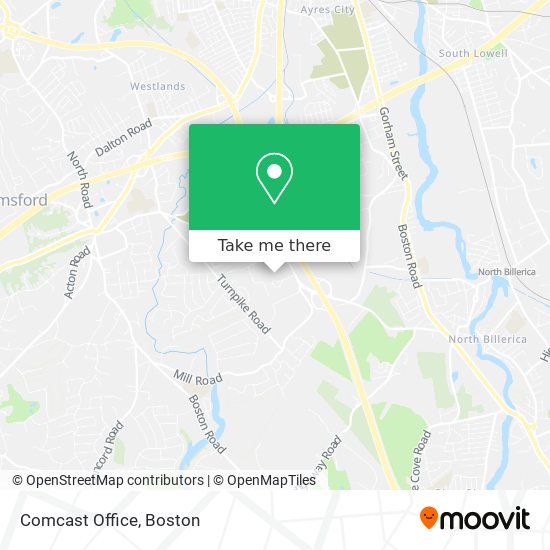Comcast Office map