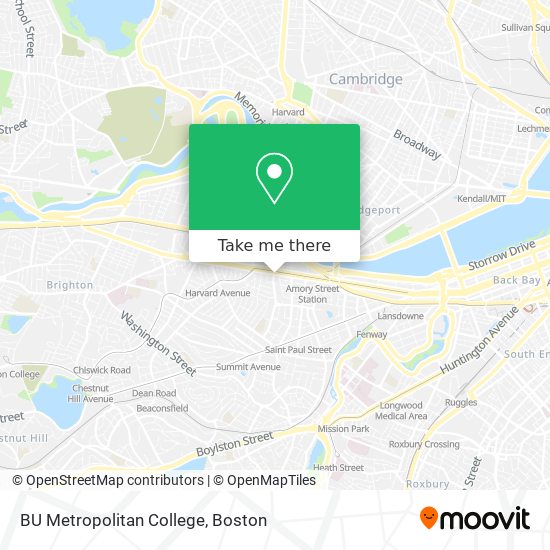 BU Metropolitan College map