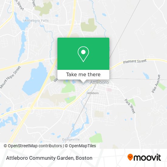 Mapa de Attleboro Community Garden