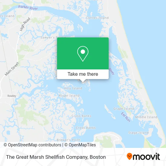 The Great Marsh Shellfish Company map