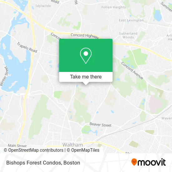 Bishops Forest Condos map