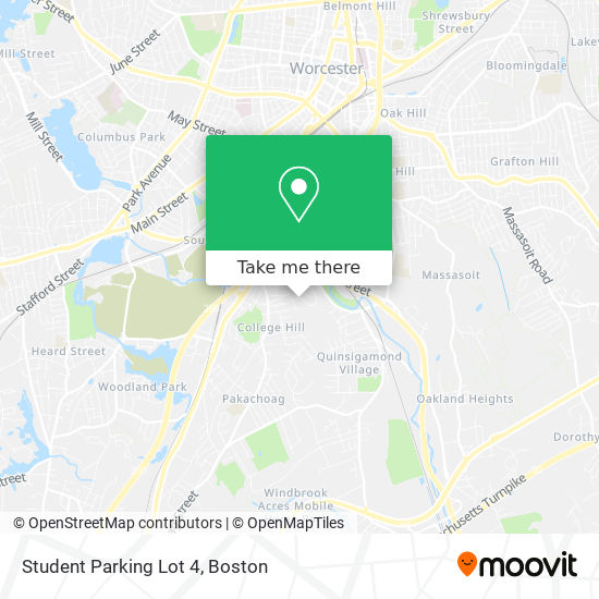 Student Parking Lot 4 map