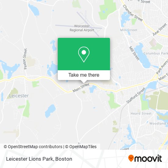Mapa de Leicester Lions Park