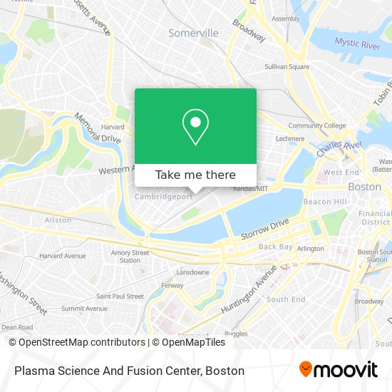 Mapa de Plasma Science And Fusion Center