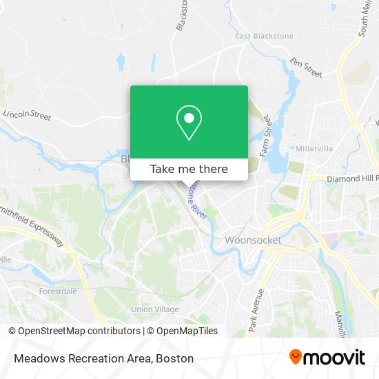 Meadows Recreation Area map