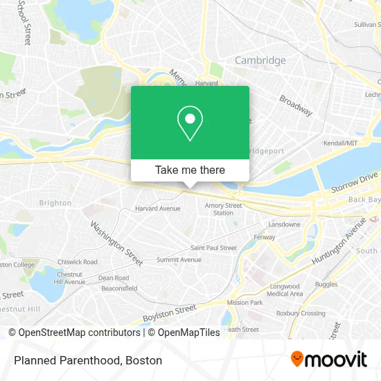 Planned Parenthood map