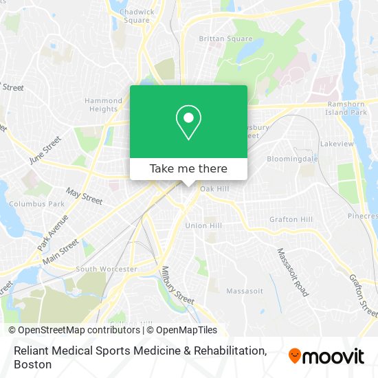 Reliant Medical Sports Medicine & Rehabilitation map