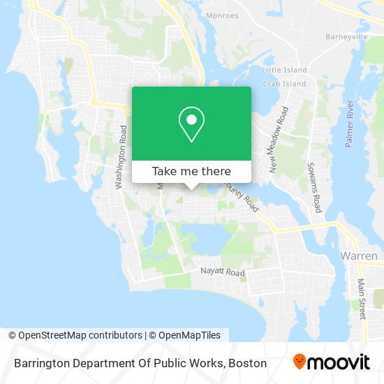 Mapa de Barrington Department Of Public Works