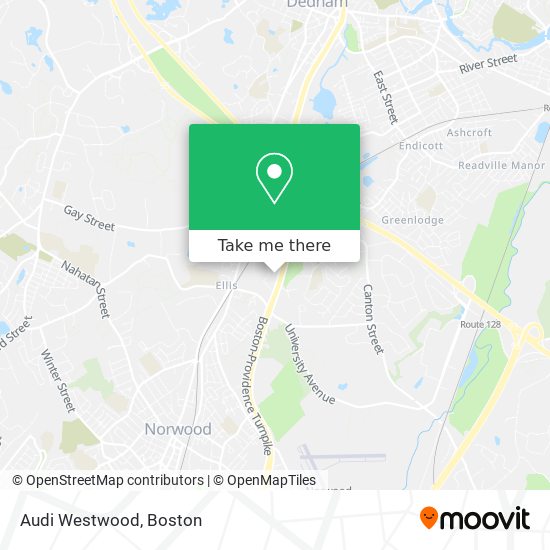 Audi Westwood map