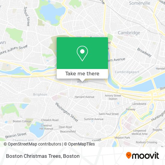 Boston Christmas Trees map