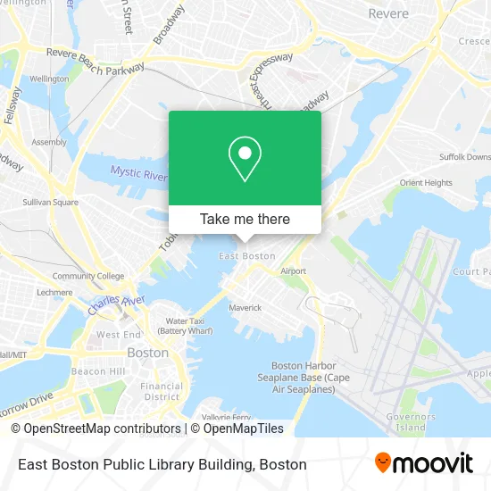 East Boston Public Library Building map