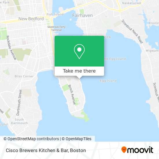 Cisco Brewers Kitchen & Bar map