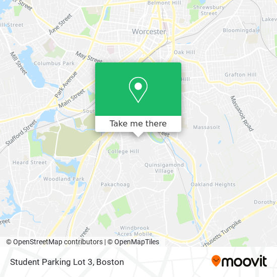 Student Parking Lot 3 map