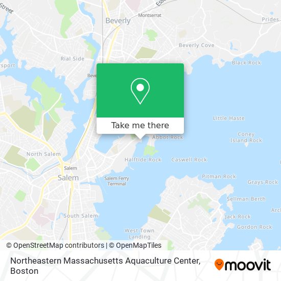 Northeastern Massachusetts Aquaculture Center map
