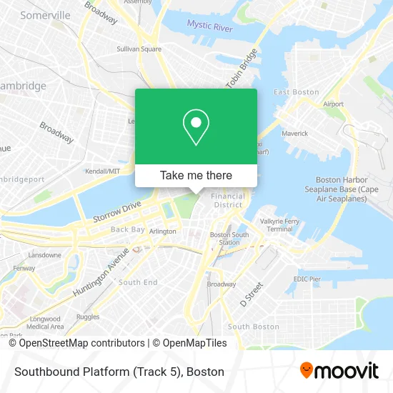 Southbound Platform (Track 5) map