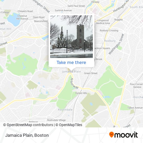 Jamaica Plain map