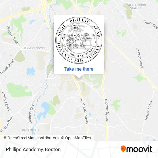 Mapa de Phillips Academy