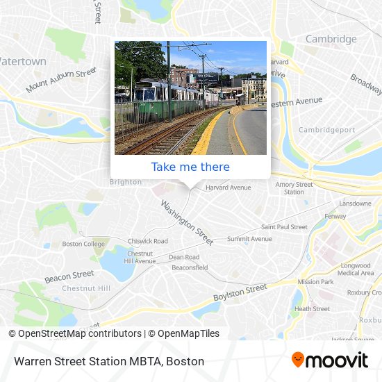 Mapa de Warren Street Station MBTA