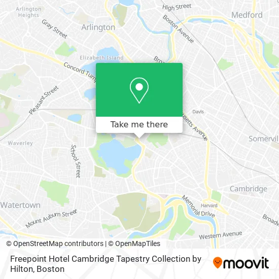 Mapa de Freepoint Hotel Cambridge Tapestry Collection by Hilton