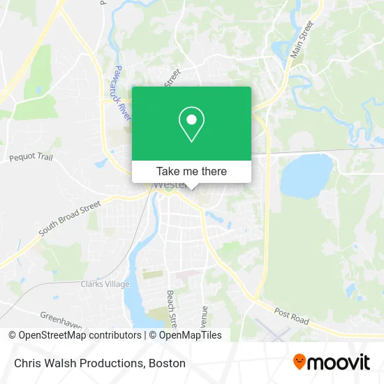 Chris Walsh Productions map