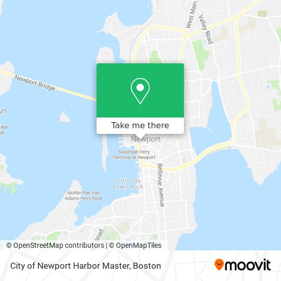 City of Newport Harbor Master map