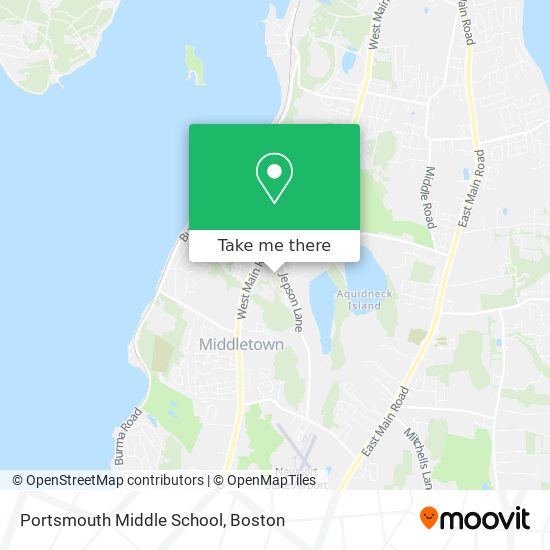 Mapa de Portsmouth Middle School