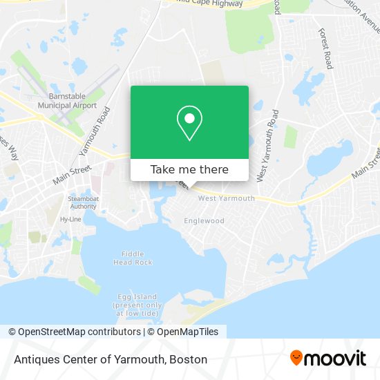 Antiques Center of Yarmouth map