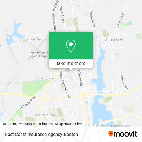 Mapa de East Coast Insurance Agency