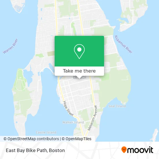 East Bay Bike Path map