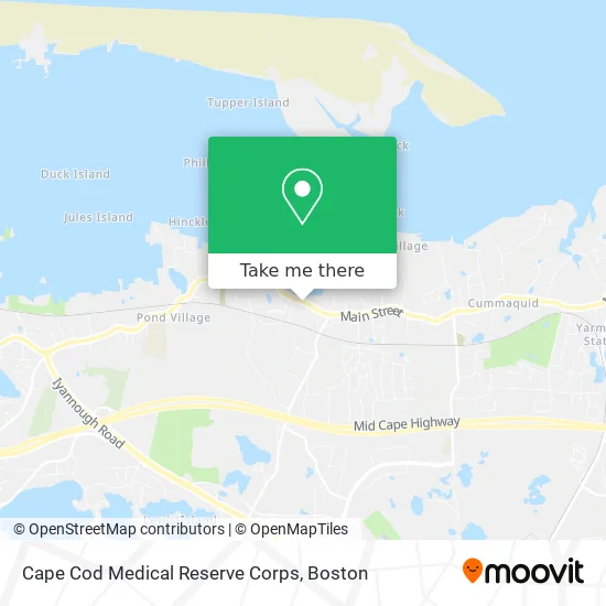 Cape Cod Medical Reserve Corps map