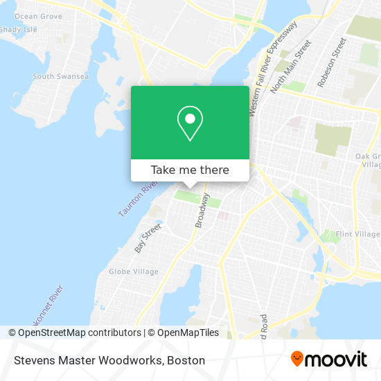 Stevens Master Woodworks map