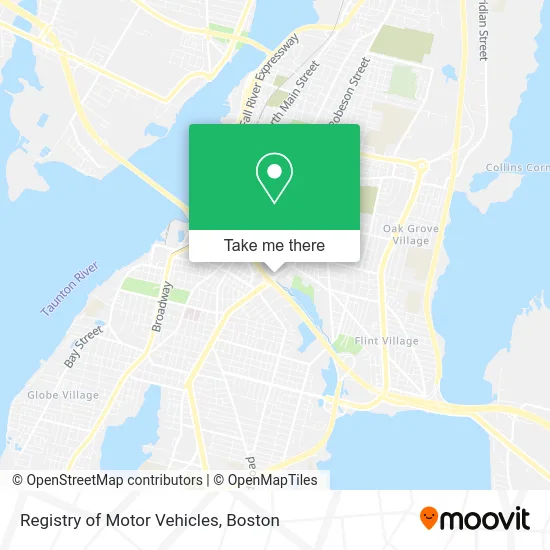 Registry of Motor Vehicles map